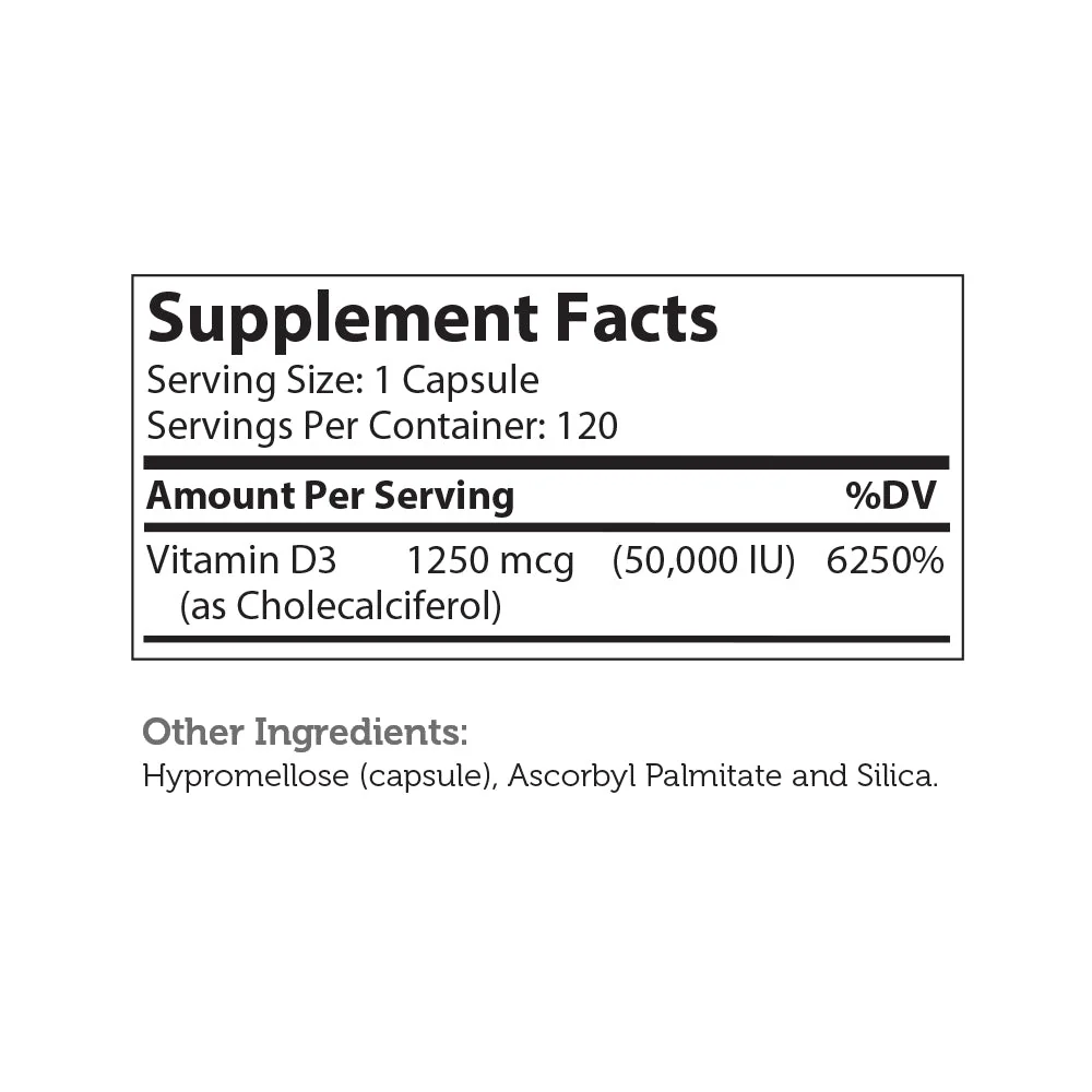 Vitamin D3 Capsules 50,000 IU - Image 4