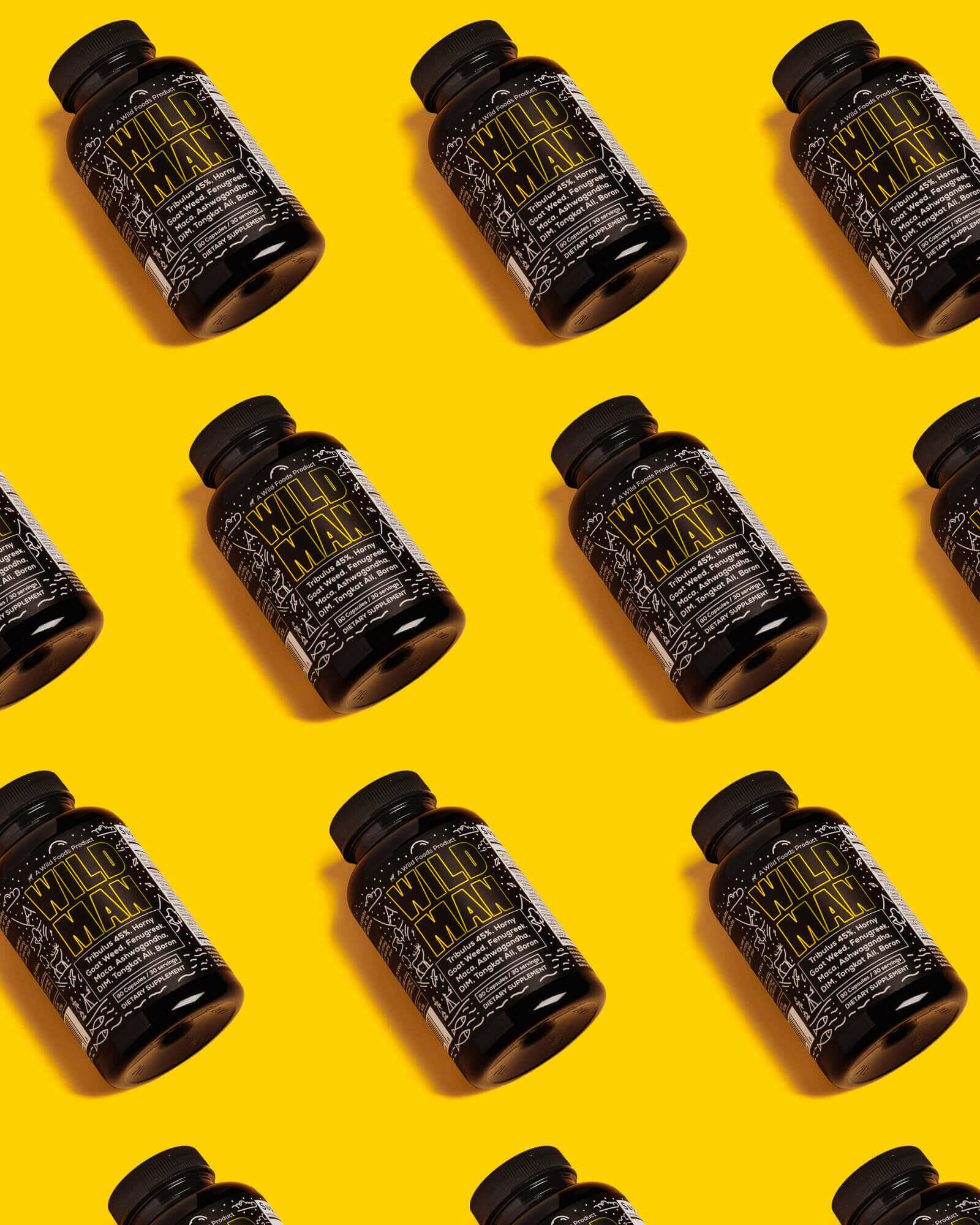 Wild Man: Herbal Mineral Hormone Stack For Men - Tribulus, Tongkat Ali, Boron, Niacin, Zinc, D3, and more by Wild Foods - Image 4