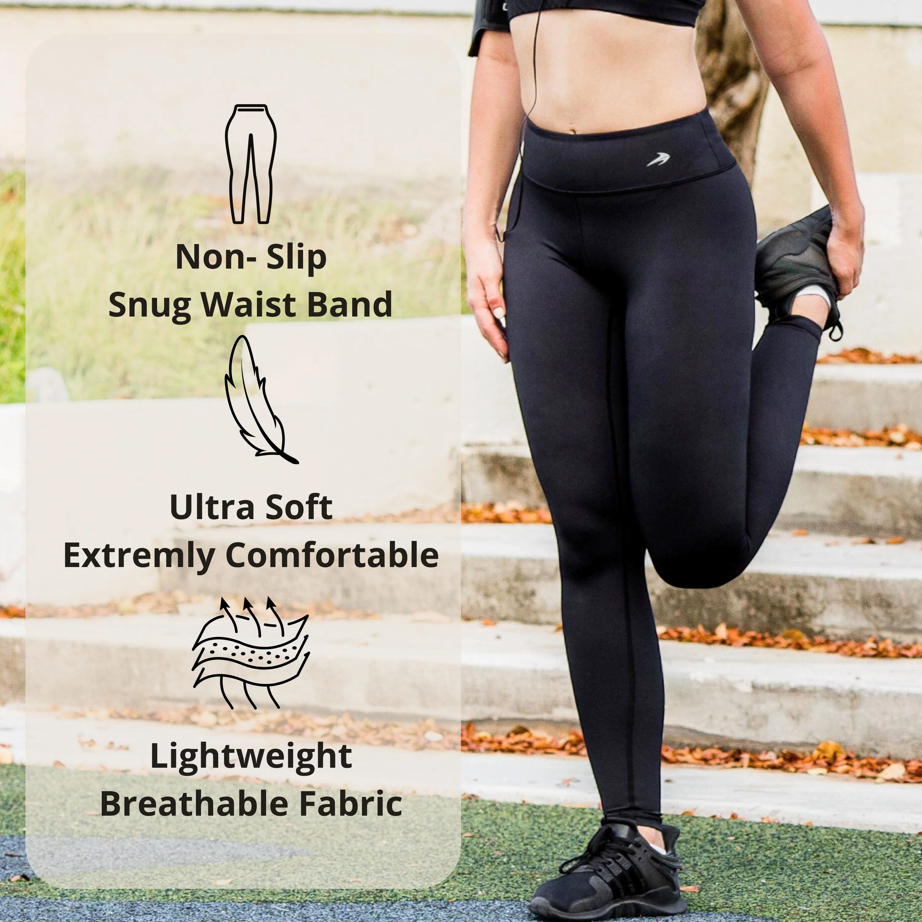 Women's Compression Leggings - Olive - Image 4