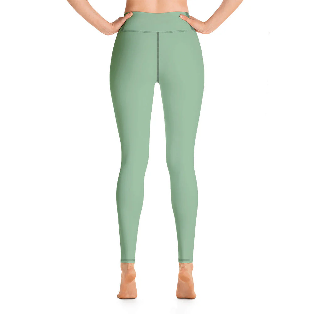 Women's Tropical Dark Sea's Yoga Leggings - Image 5