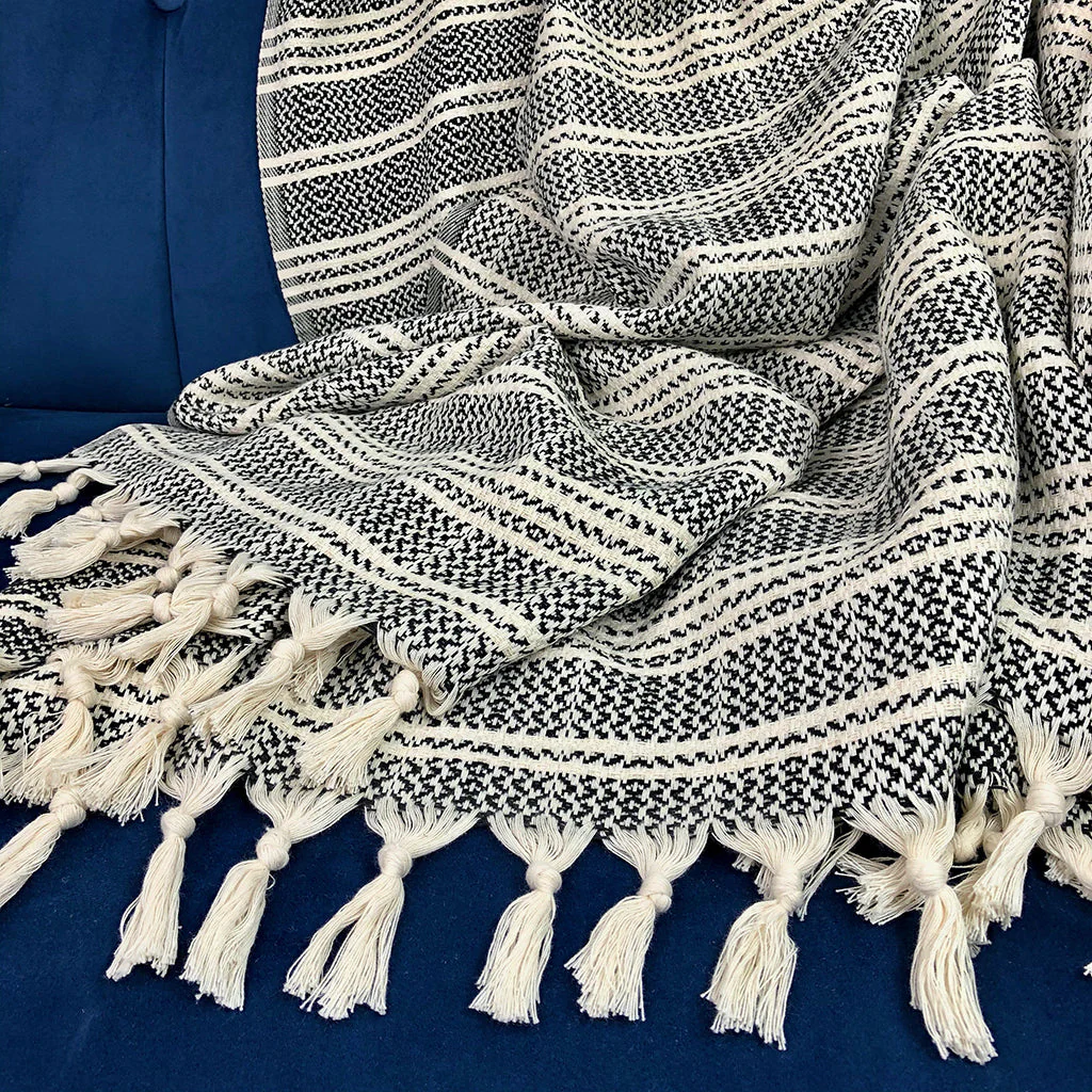 Woven Stripe Turkish Throw by SLATE + SALT - Image 9