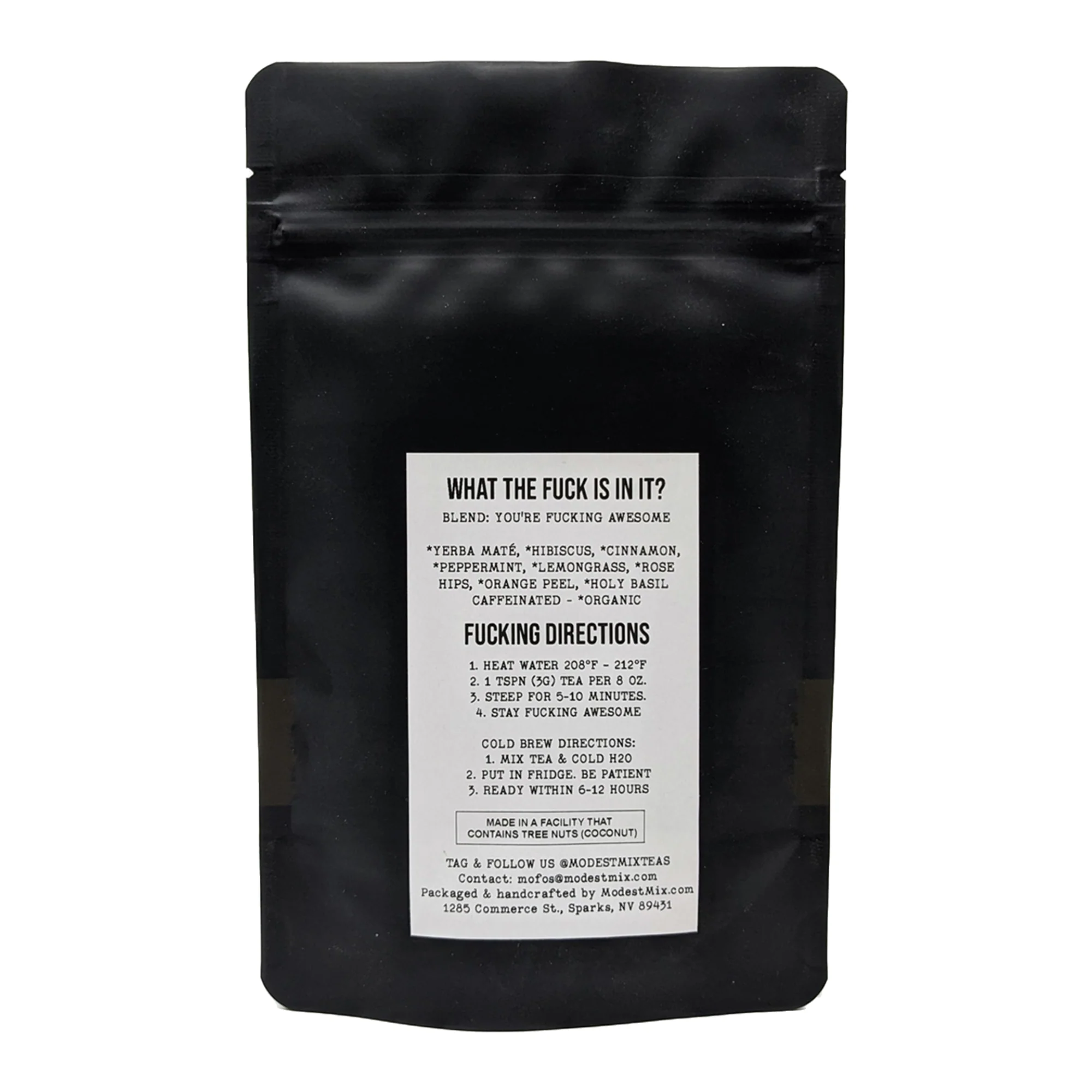 You're F**king Awesome - Refreshing Maté Mix with Spices, Holy Tulsi & Hibiscus - Image 2