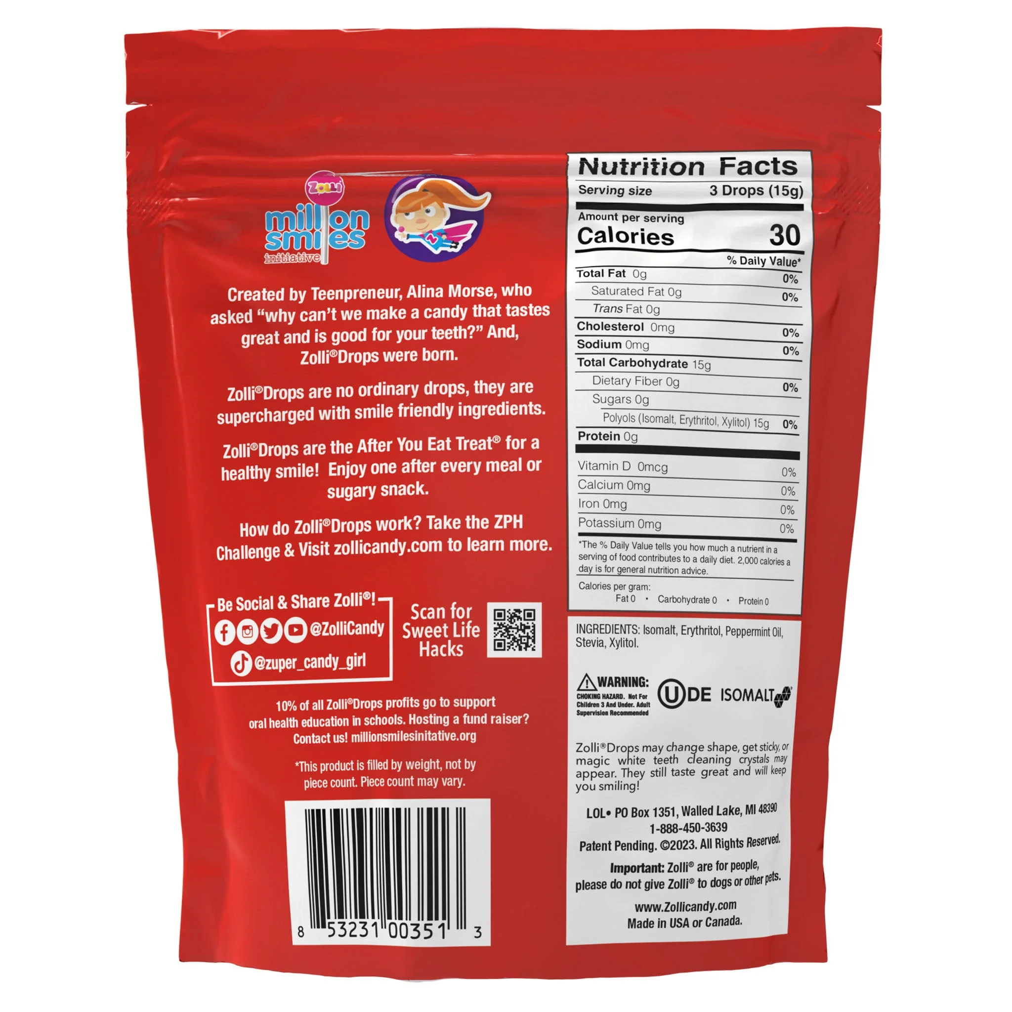 Zolli® Drops Assorted Fruit Flavors (3 Sizes) (Copy) - Image 8